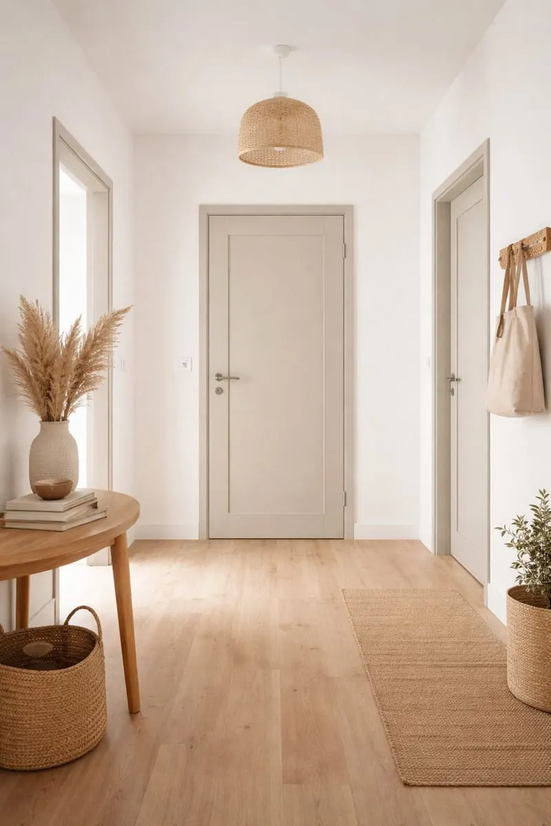 Elegant White Wood Panel Door GR-DR-IDR-1020