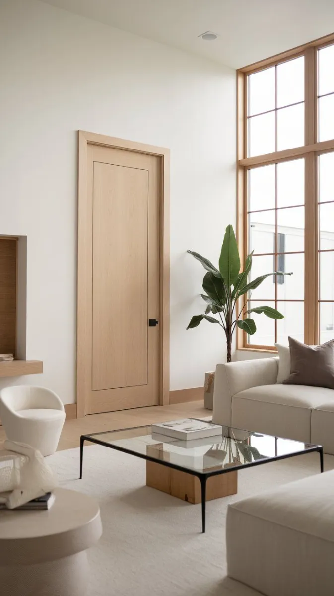 Luxury Oak Interior Door with Contemporary Panels GR-DR-IDR-1023