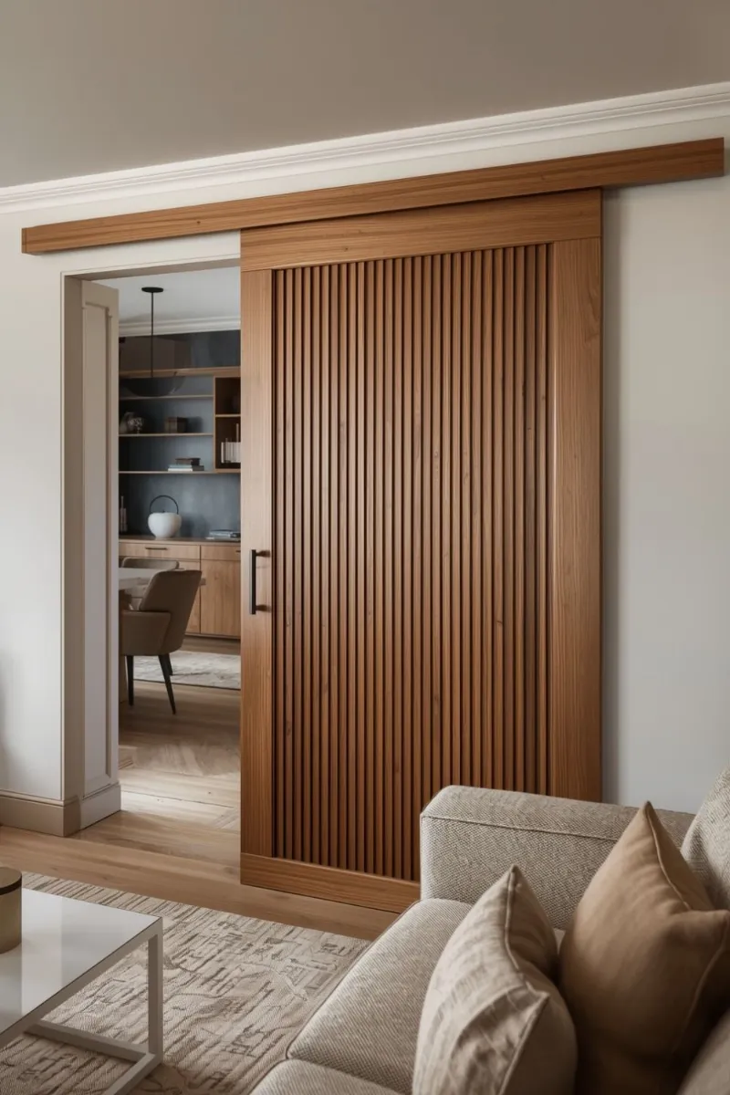 Modern Wooden Door with Clean Lines GR-DR-BFD-1028
