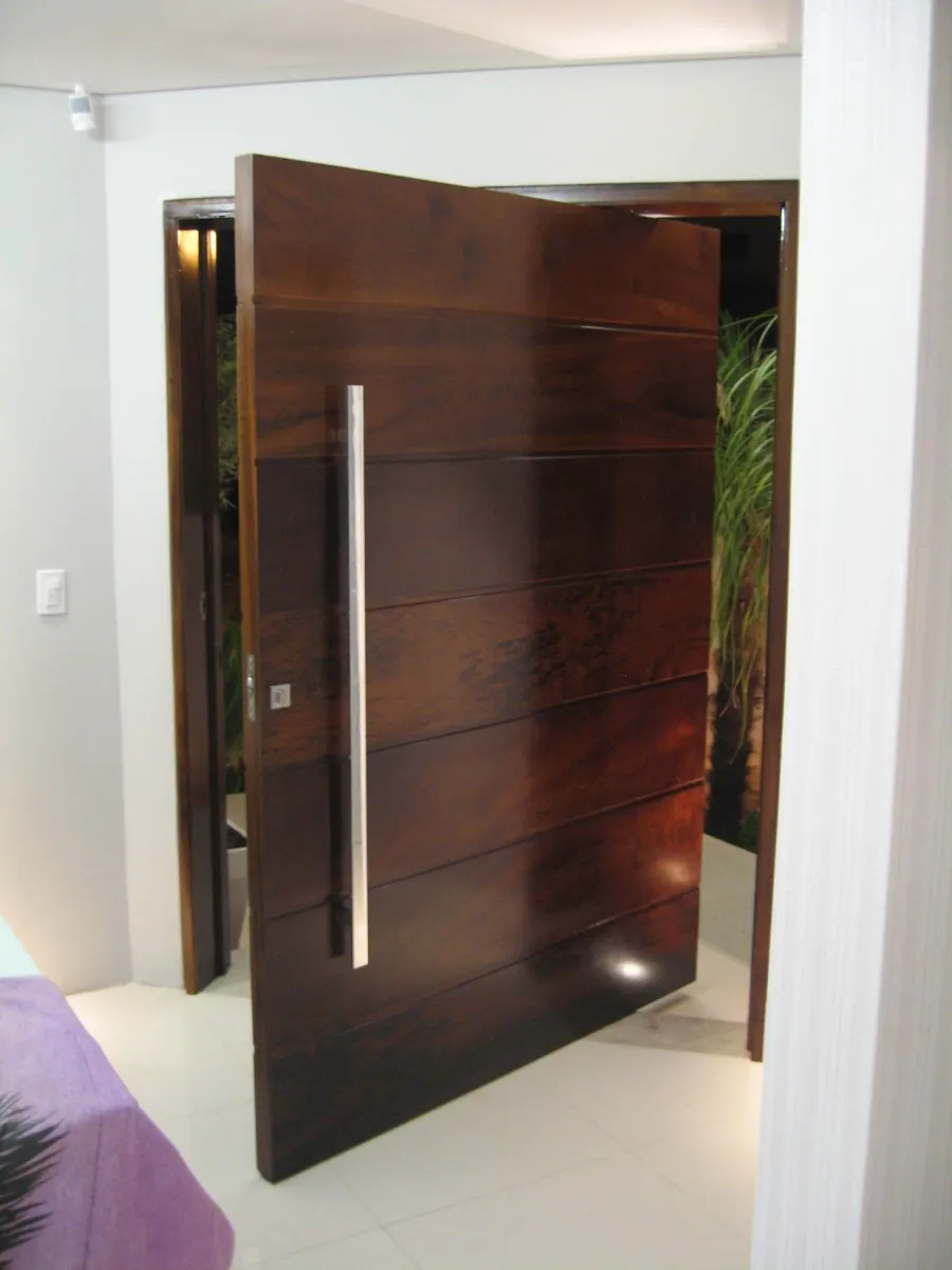 Classic Solid Wood Door with Elegant Panels GR-DR-TWD-1044