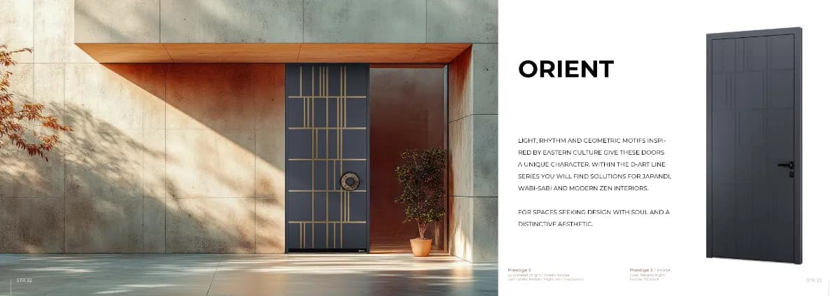 Metallic Night & Anodic Bronze | Frappuccino Handle | Japandi Zen Design GR-DR-ALD-1439