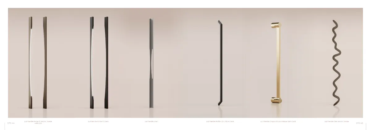 Designer Pull Handle Collection – Ponte, Line & Fala Series | LED & Premium Finishes GR-AC-1443