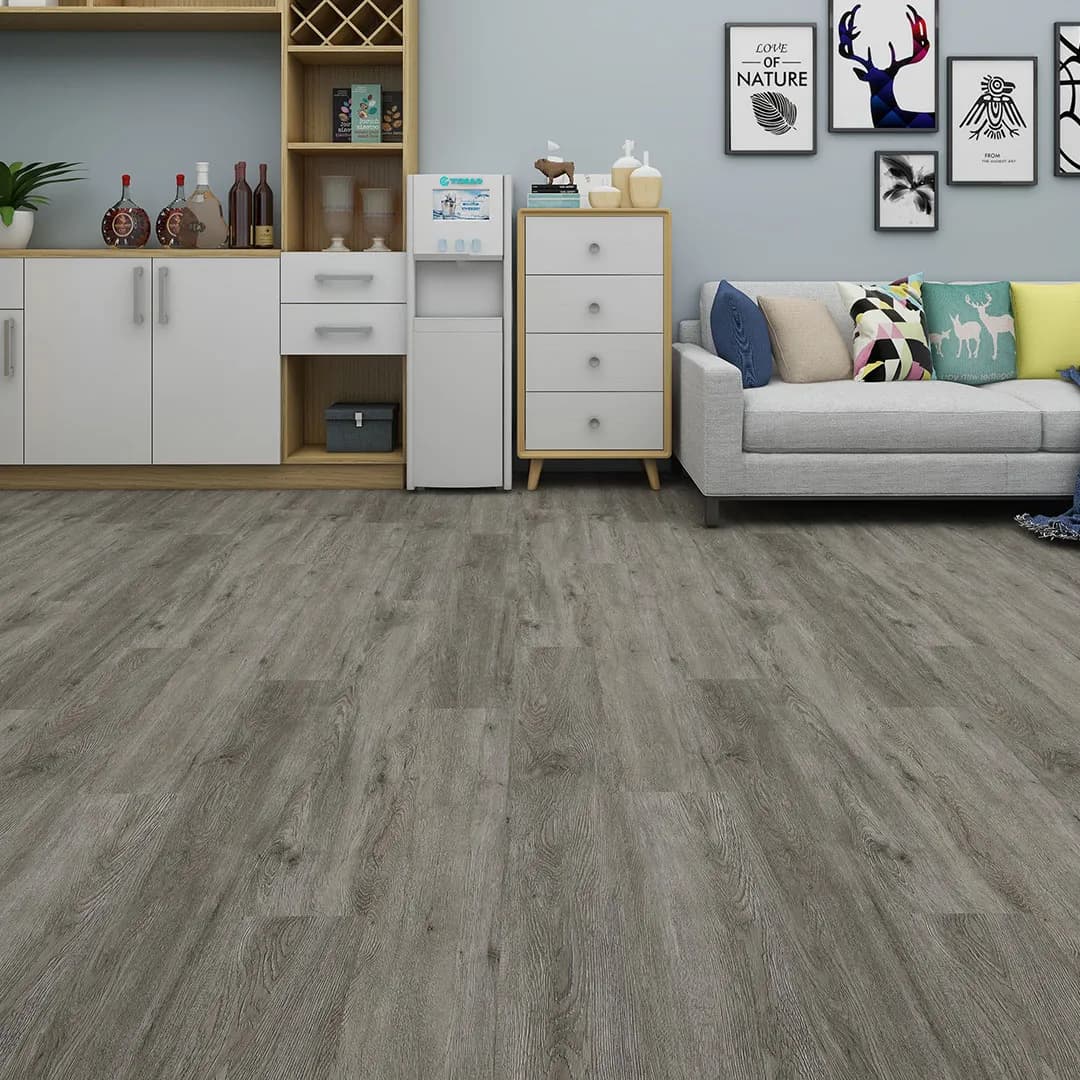 Grey Oak SPC Flooring 1220x181x5.35mm | Modern Waterproof Wood Effect Vinyl Planks GR-FLS-WFL-1239