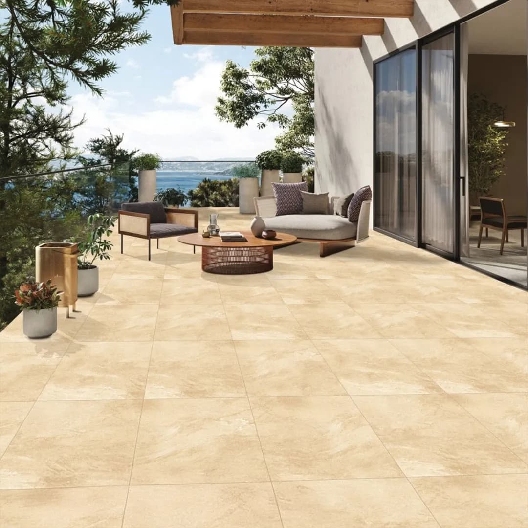 County Crema Outdoor Porcelain Tiles 900x600x22mm | Durable Patio & Terrace Paving Slabs GR-FLS-TOT-1270