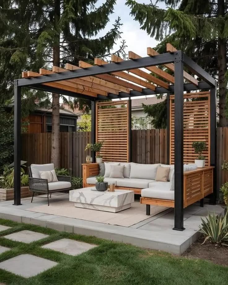 Modern Pergolas for Gardens & Patios GR-OEX-PRG-1214