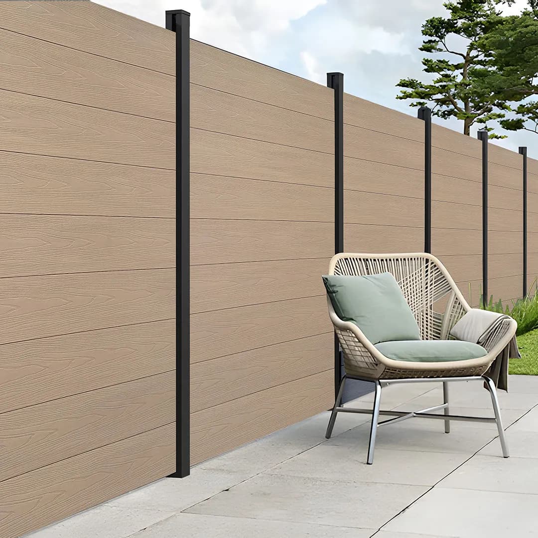 Teak Composite Fencing 1800x215 | Wood Effect Garden Fence Panels for Outdoor Spaces GR-OEX-FNP-1294
