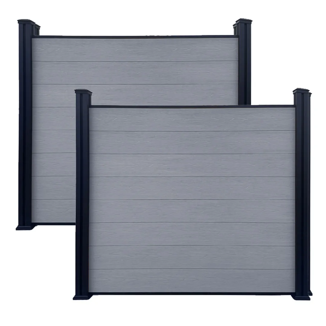 Anthracite Grey Composite Fencing 1800x215 | Modern Wood Effect Garden Fence Panels GR-OEX-FNP-1295