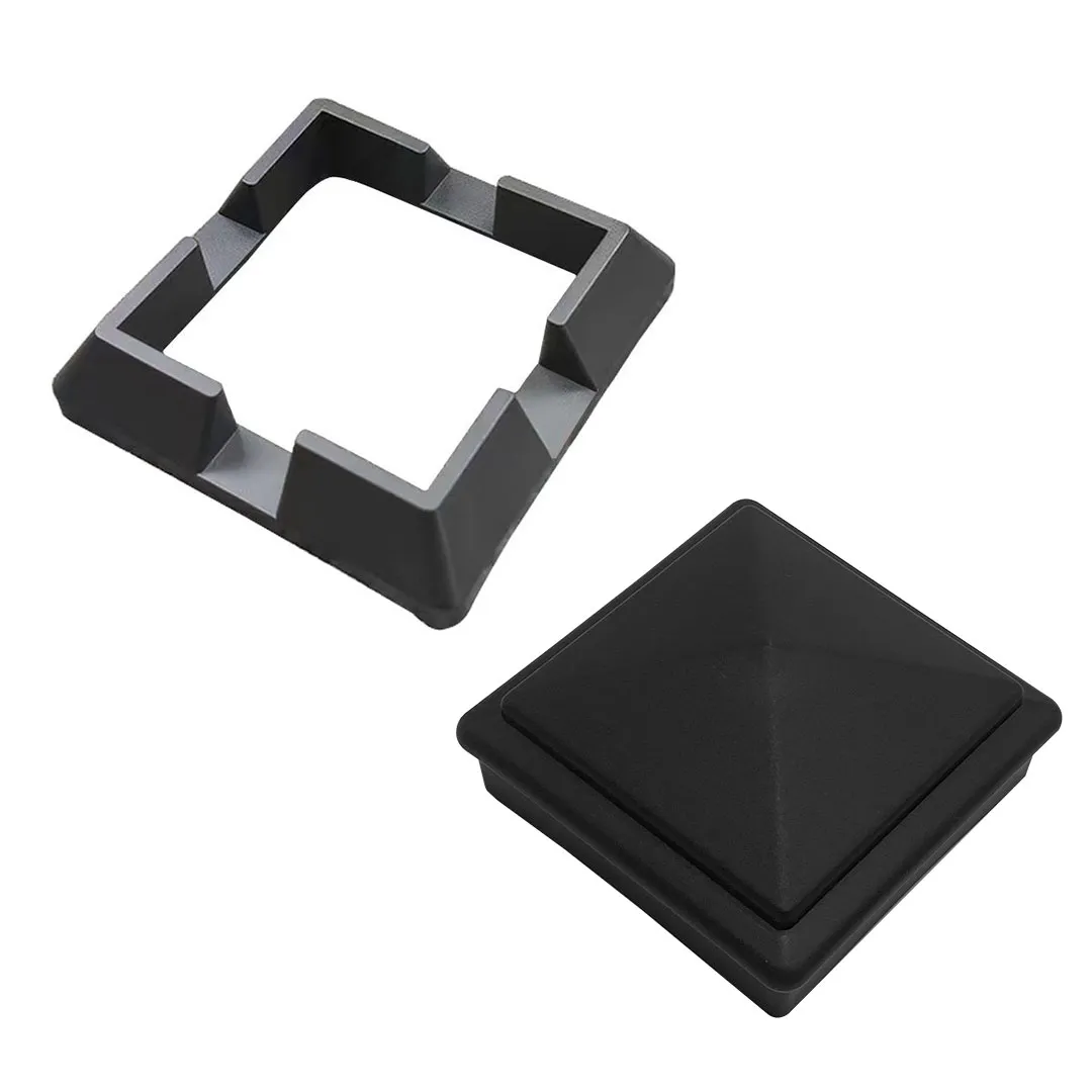 Composite Fencing 100mm Base & Cap Set for WPC Post 100x100 | Post Finishing Accessories GR-OEX-FNA-1297
