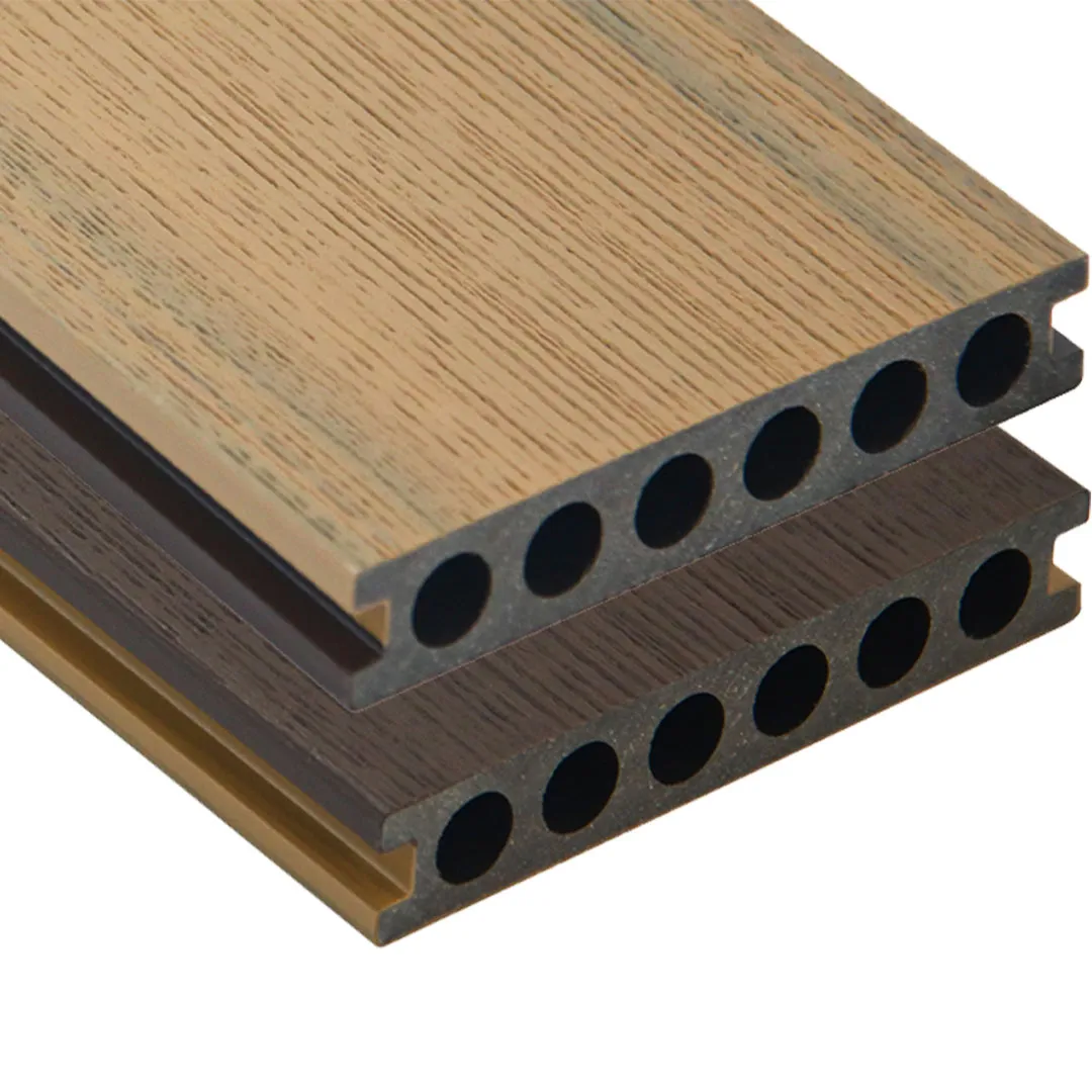 Dual Tone Composite Decking Teak & Choco Brown 5000x140 | Wood Effect Outdoor Deck Boards GR-SCW-CST-1277