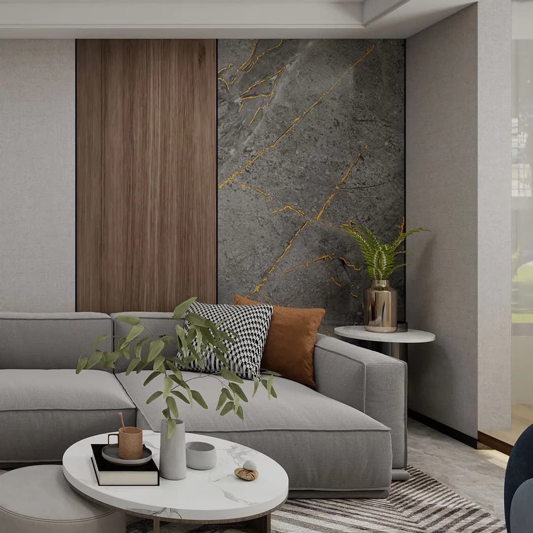 Vellura Tulsony Gold Solid Core Wall Panel 2400x1000 GR-WIF-VSC-1227