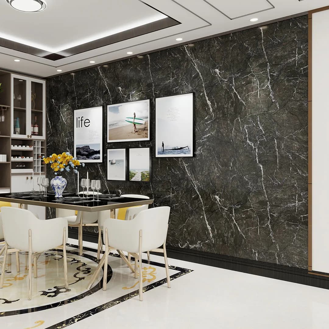 Graphite Marble Vellura Solid Core Wall Panel 2400x1000x10mm GR-WIF-VSC-1228