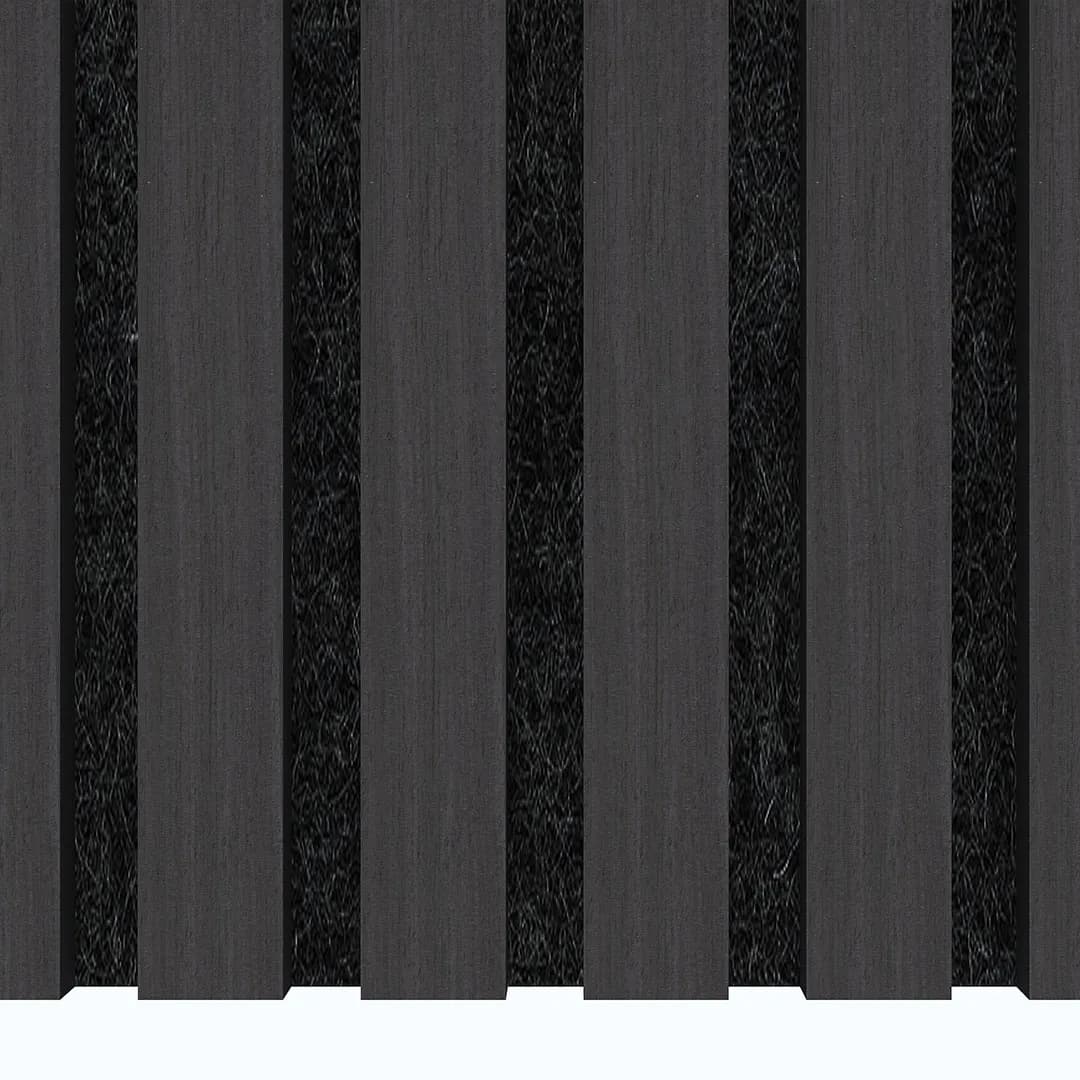 Black Oak Wooden Slat Acoustic Wall Panel 2900mm GR-WIF-ACP-1264