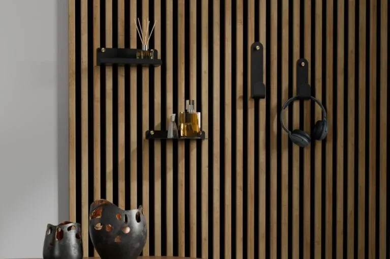 Moduall Black Slat Wall Shelves | Decorative & Functional Storage System Accessories GR-WIF-WSA-1325