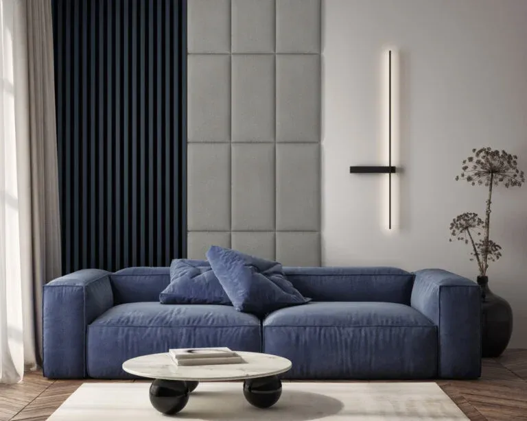 Mollis BASIC 2024 Upholstered Wall Panels | Designer Fabric Acoustic Interior Tiles GR-WIF-WUP-1339