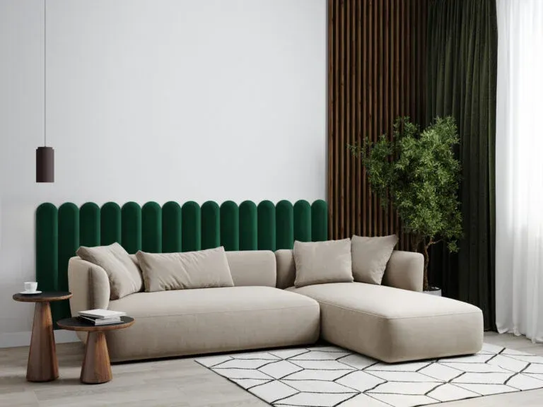 Mollis DECO Upholstered Wall Panels | Rounded Decorative Fabric Cladding for Modern Interiors GR-WIF-WUP-1340