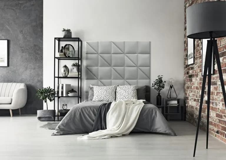 Mollis BASIC.02 Upholstered Wall Panels | Velvet 3D Acoustic Tiles in Soft Pastel Finish GR-WIF-WUP-1342